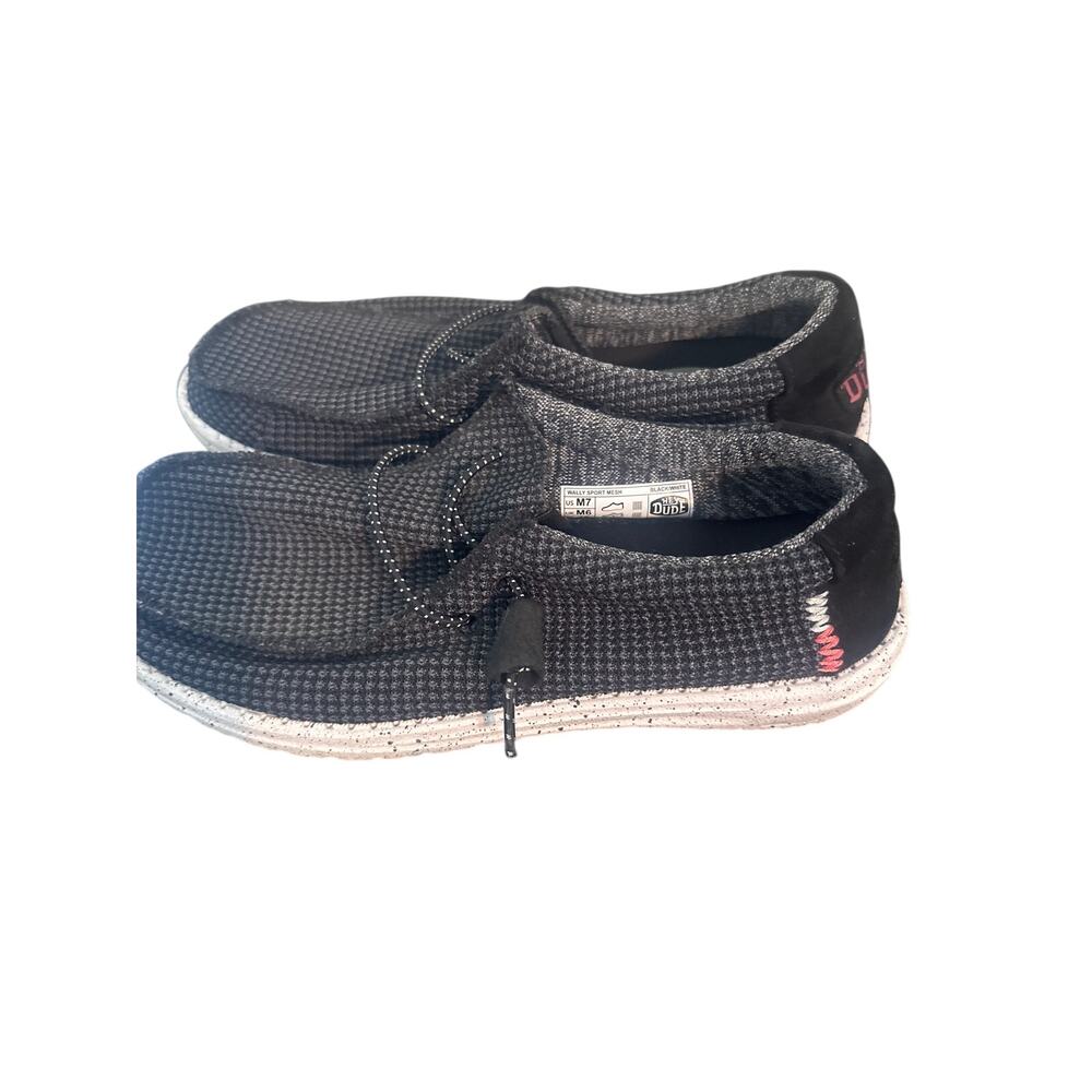 Hey Dude Wally Sport Mesh Men's Casual Shoes, Black/White 7